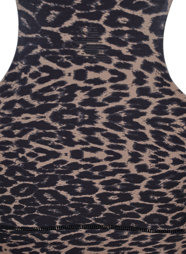 Racerback sports-BH med leopardmønster, Leo AOP, Packshot