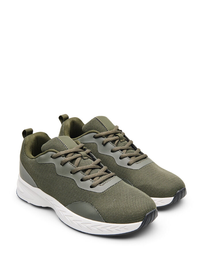 Wide fit - Mesh sneakers, Forest Night, Packshot