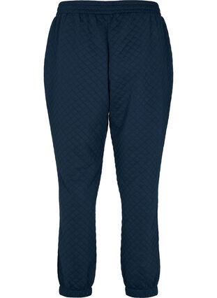 Quiltet bukse med lommer, Navy Blazer, Packshot image number 1