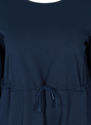 langermet tunika med lommer, Navy Blazer, Packshot image number 2