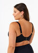 Bikinioverdel med spiler og drapering, Svart, Model image number 1