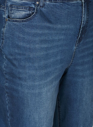 Jeans med ekstra høy liv, Blue denim, Packshot image number 2