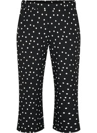 Løse bukser med 7/8 lengde, Black Dot