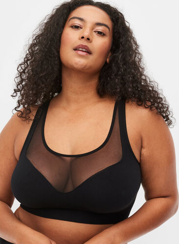 Myk BH med mesh, Black, Model image number 2