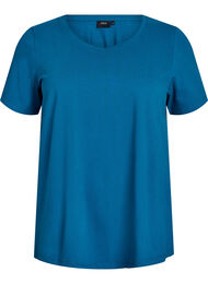 Basis enkel bomulls t-skjorte, Ink Blue