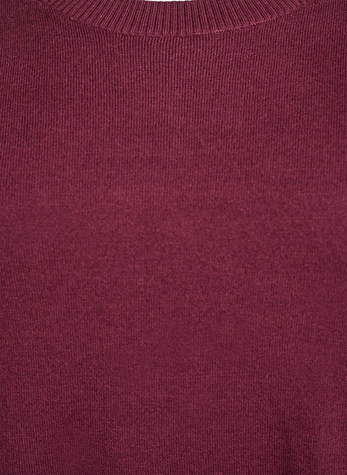 FLASH – strikket bluse med rund hals, Rød, Packshot image number 2