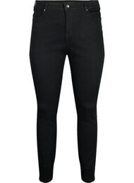 Amy jeans med høy midje og supersmal passform, Black