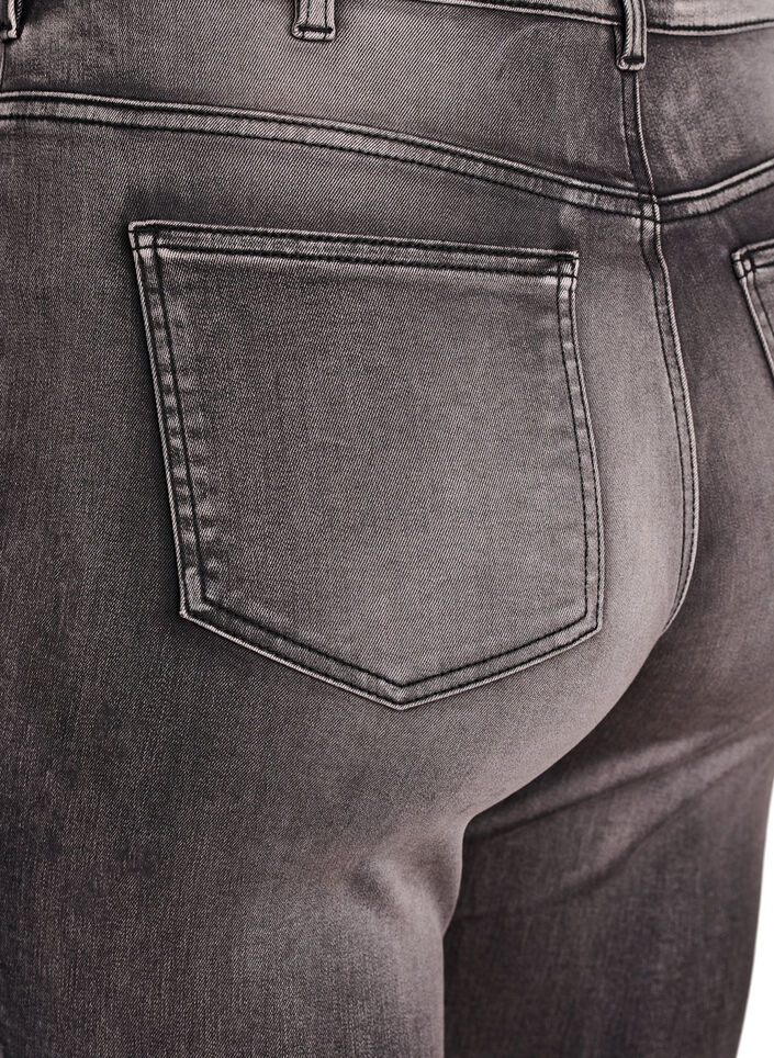 Super slim Amy jeans med h&oslash;y midje, Gr&aring;, Packshot image number 3