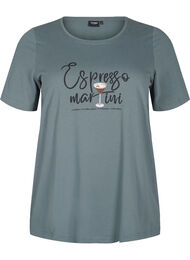 FLASH - T-skjorte med motiv, Balsam Green Espress