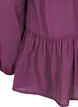 Viskosebluse med peplum, Lilla, Packshot image number 3