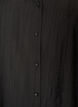 Viskosebluse med knapper og tekstur, Svart, Packshot image number 2