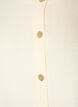 Cardigan i myk strikk med gullfargede knapper, Vanilje, Packshot image number 2