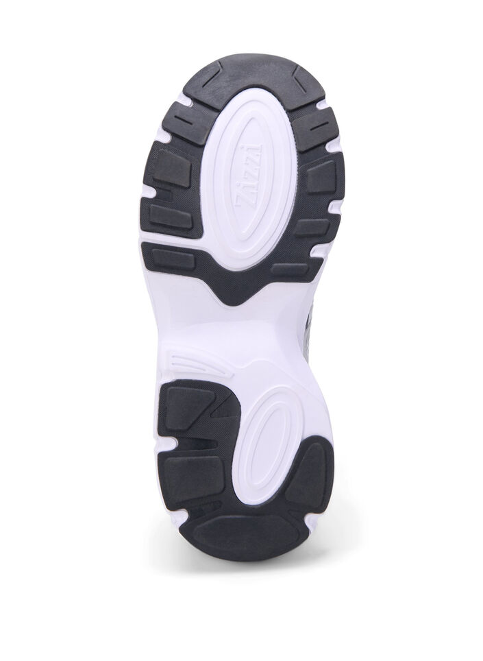 Wide fit - Sneakers med elastiske lisser, Vapor Blue, Packshot image number 4