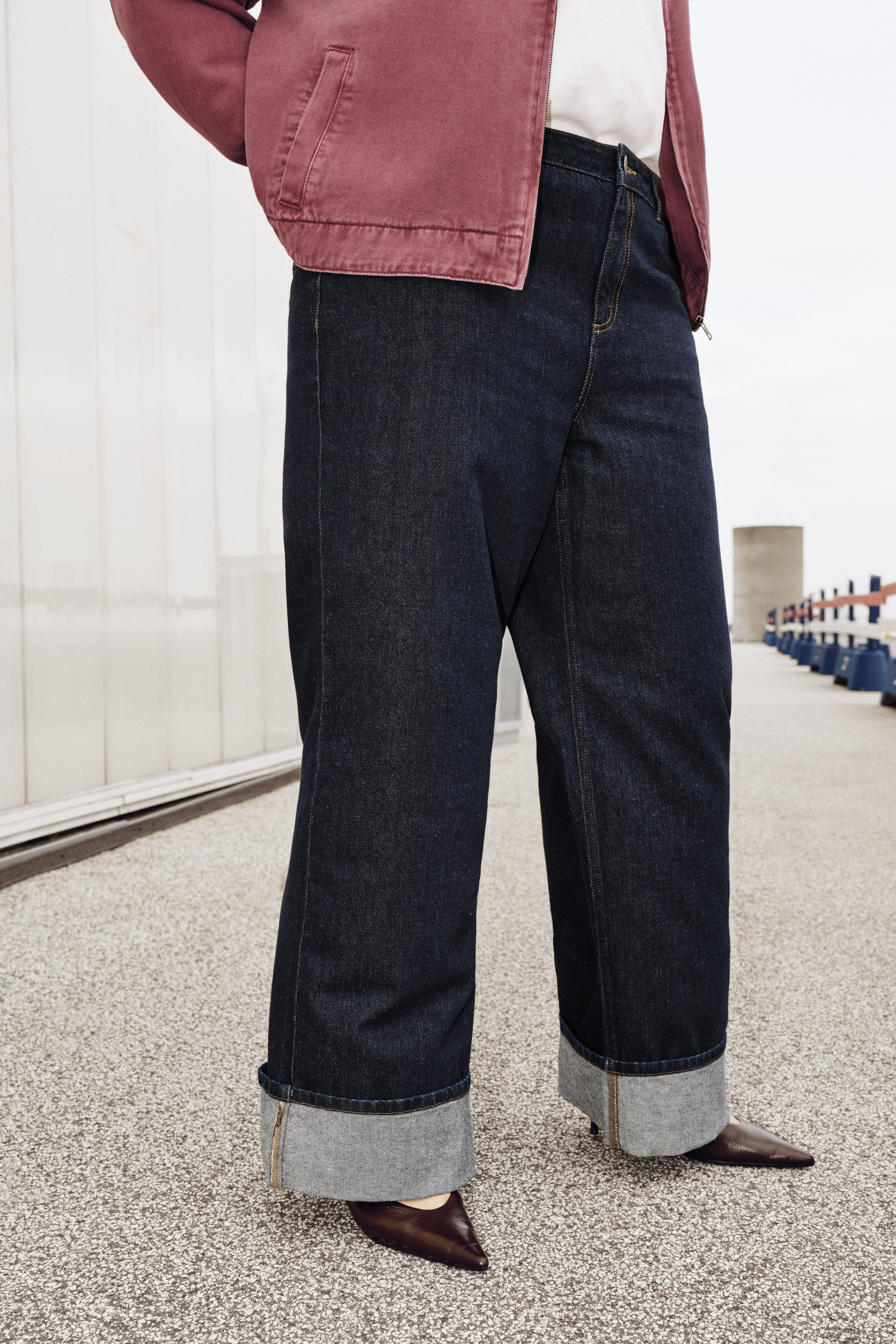 Zizzi Farget denimjakke, , Model