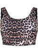 Mønstrete bikinitopp med rund hals, Leo, Packshot image number 0