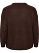 Strikket cardigan med glidel&aring;s, Brun, Packshot image number 1