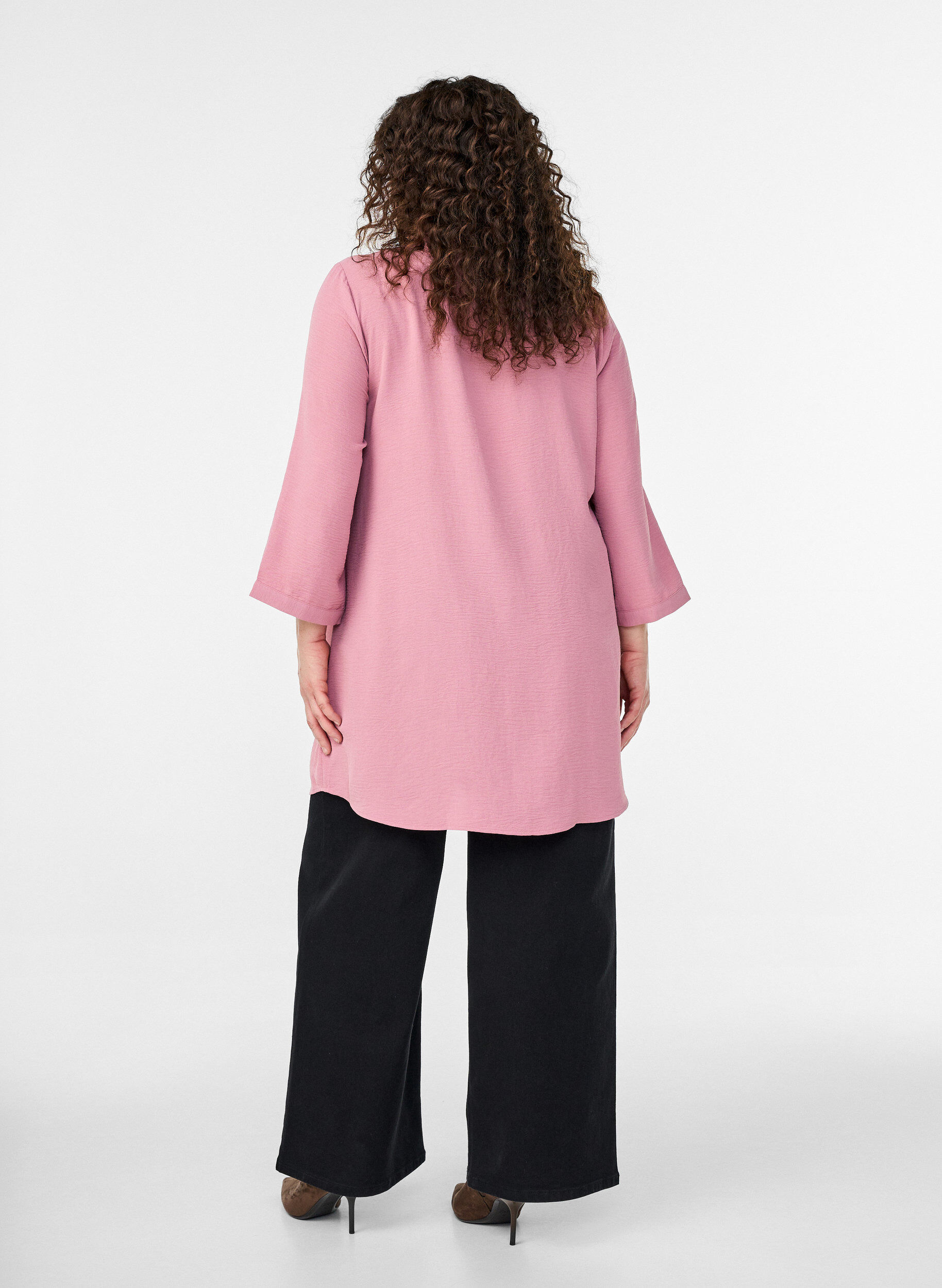 ZizziTunika med 3/4 ermer, Rosa, Model image number 2