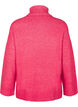 Strikket høyhalset bluse, Virtual Pink Mel., Packshot image number 1