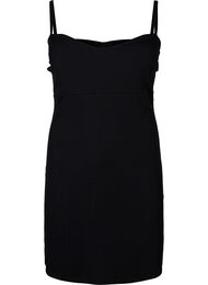 Kjole med stropper og ribb, Black
