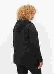 Treningsjakke med quilt og hette, Black, Model
