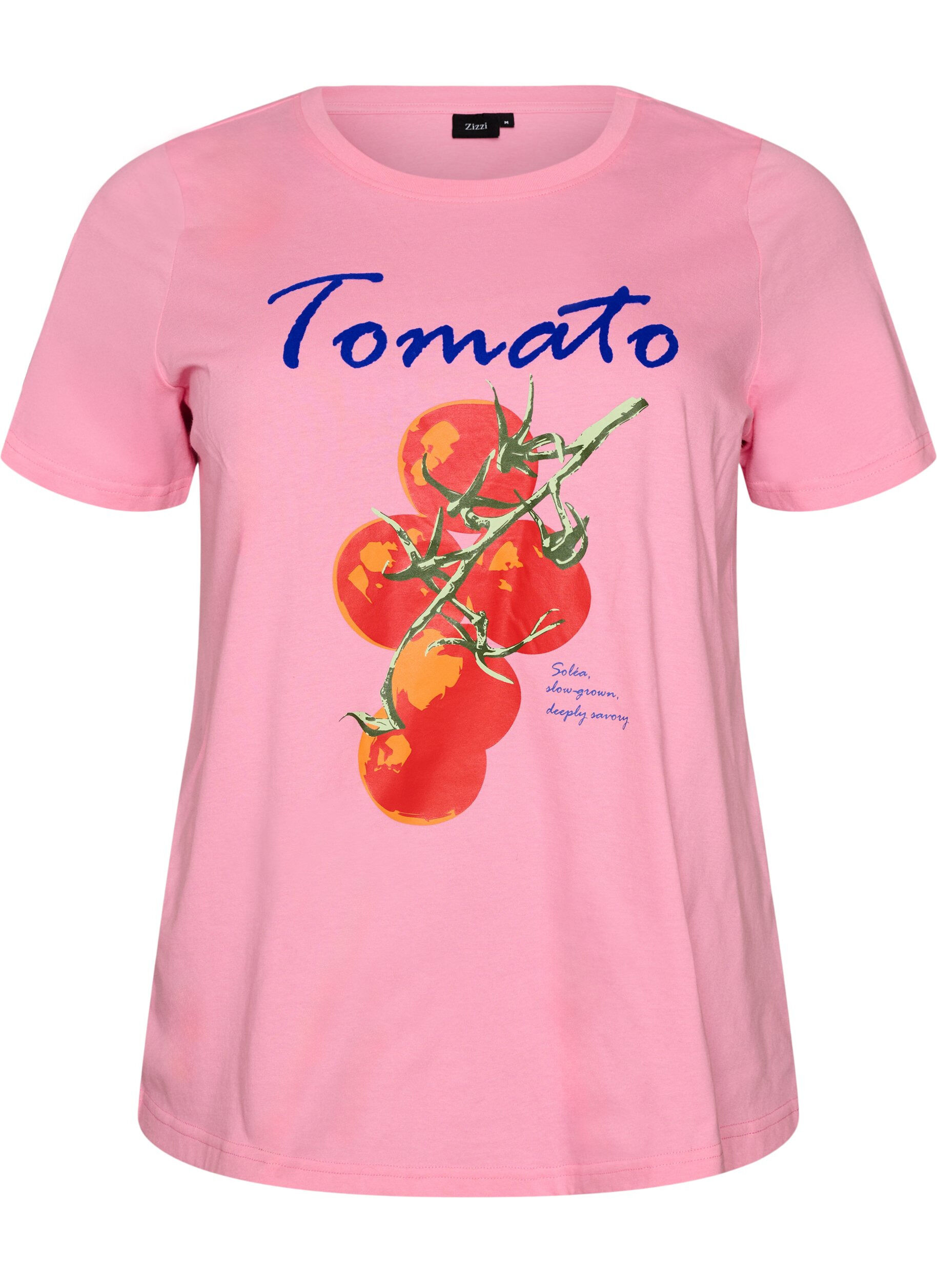 T-skjorte i &oslash;kologisk bomull med tomatprint