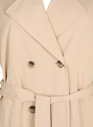 Zizzi Lang vest med belte, Nomad, Packshot image number 2