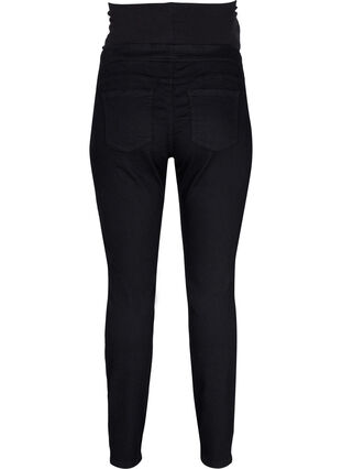 Zizzi Jeggings til gravide med baklommer, Svart, Packshot image number 1