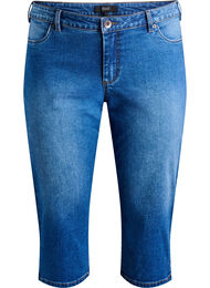 Emily slim fit denim knickers, Blue Denim w. Bow