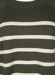 Strikket bluse med rund hals og striper, D. Bag Birch Stripe, Packshot image number 2