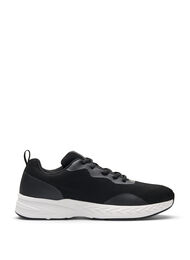 Wide fit - Mesh sneakers, Black