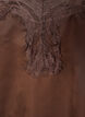 Satengkjole med blonder og asymmetrisk fold, Brun, Packshot image number 2
