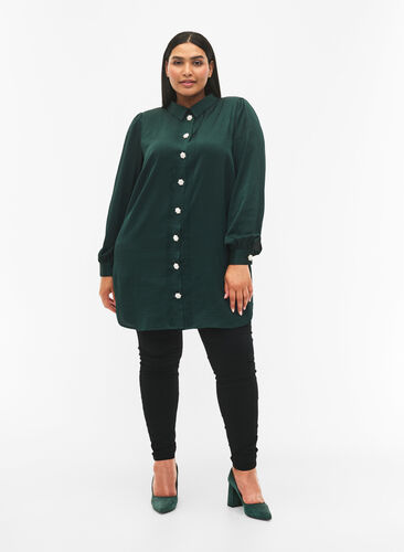 Lang skjorte med perleknapper, Scarab, Model image number 2