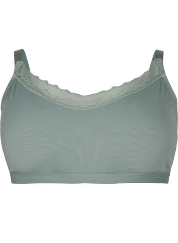 Ribbet BH med blonder, Laurel Wreath Ass, Packshot image number 0