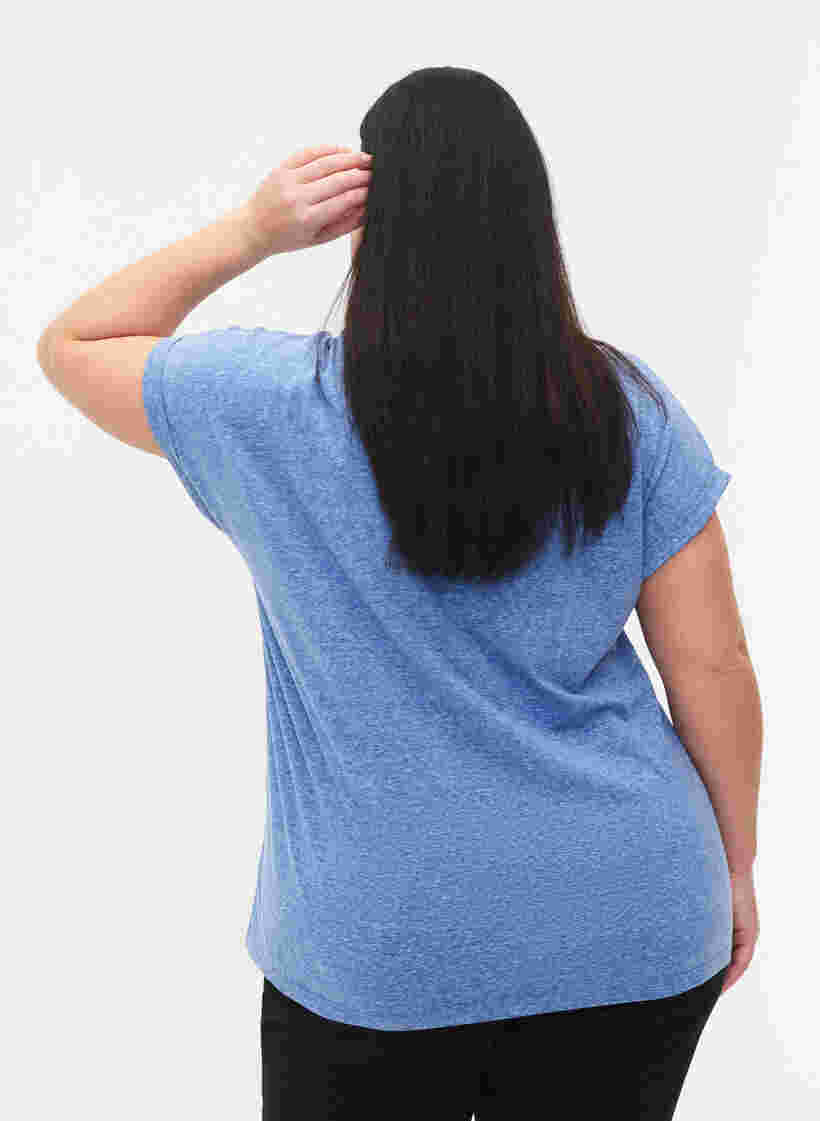 Melert T-skjorte med korte ermer, Surf the web Mél, Model image number 1