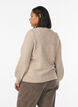 Cardigan med hjerteformede knapper, Beige, Model image number 2