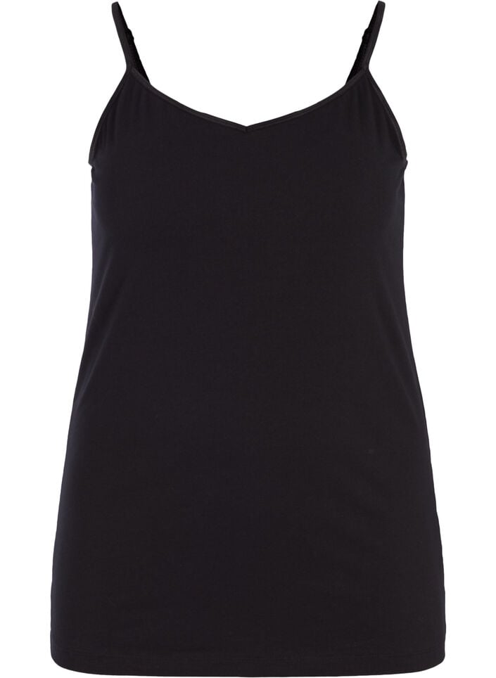 Basistopp i bomull, Svart, Packshot image number 0