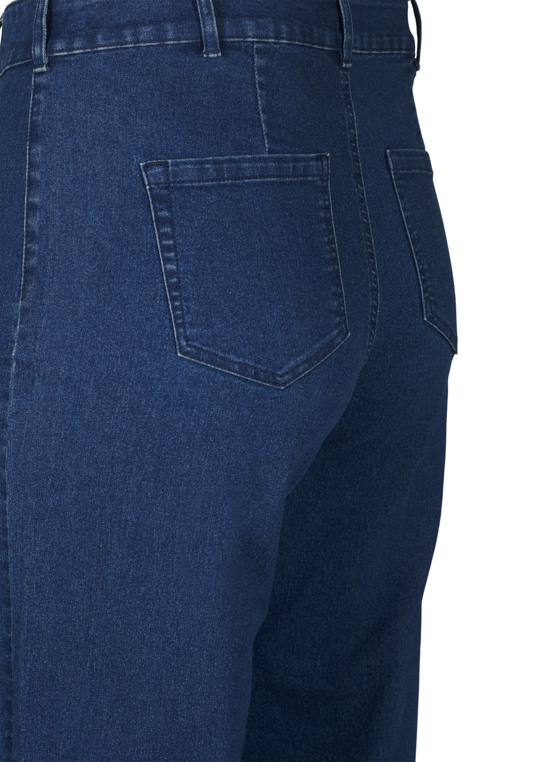 Zizzi FLASH - Vide jeans, Bl&aring;, Packshot image number 3