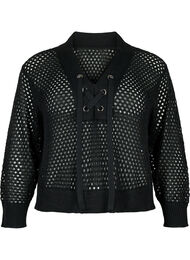 Genser med mønster, Black