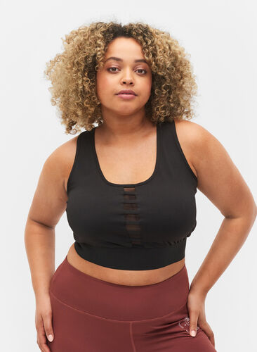 Sports-BH med bryterrygg, Black, Model image number 0