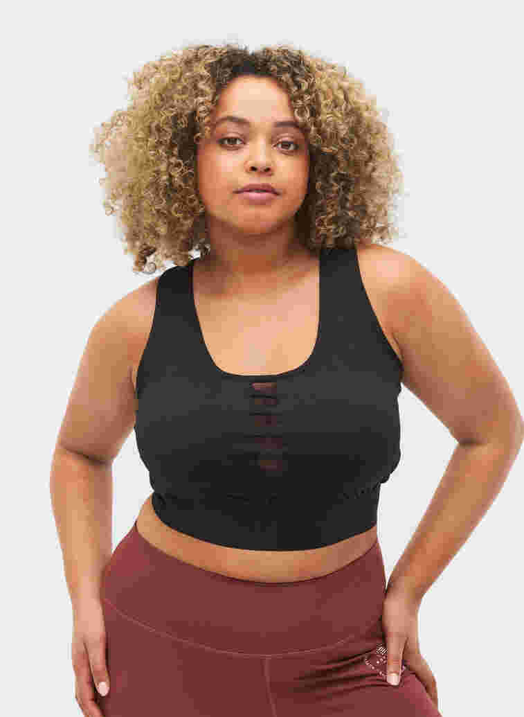 Sports-BH med bryterrygg, Black, Model