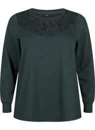 Genser med blondedetaljer, Scarab