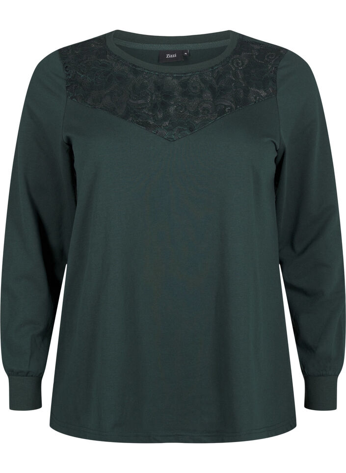 Genser med blondedetaljer, Scarab, Packshot image number 0