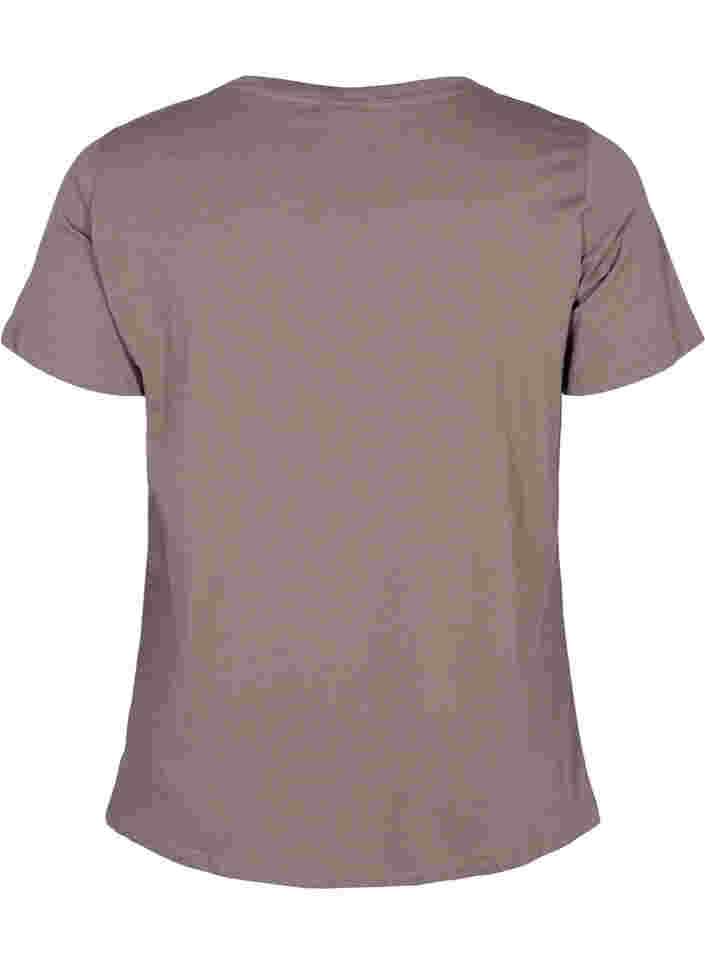 T-skjorte i bomull med ton-i-ton trykk, Falcon, Packshot image number 1