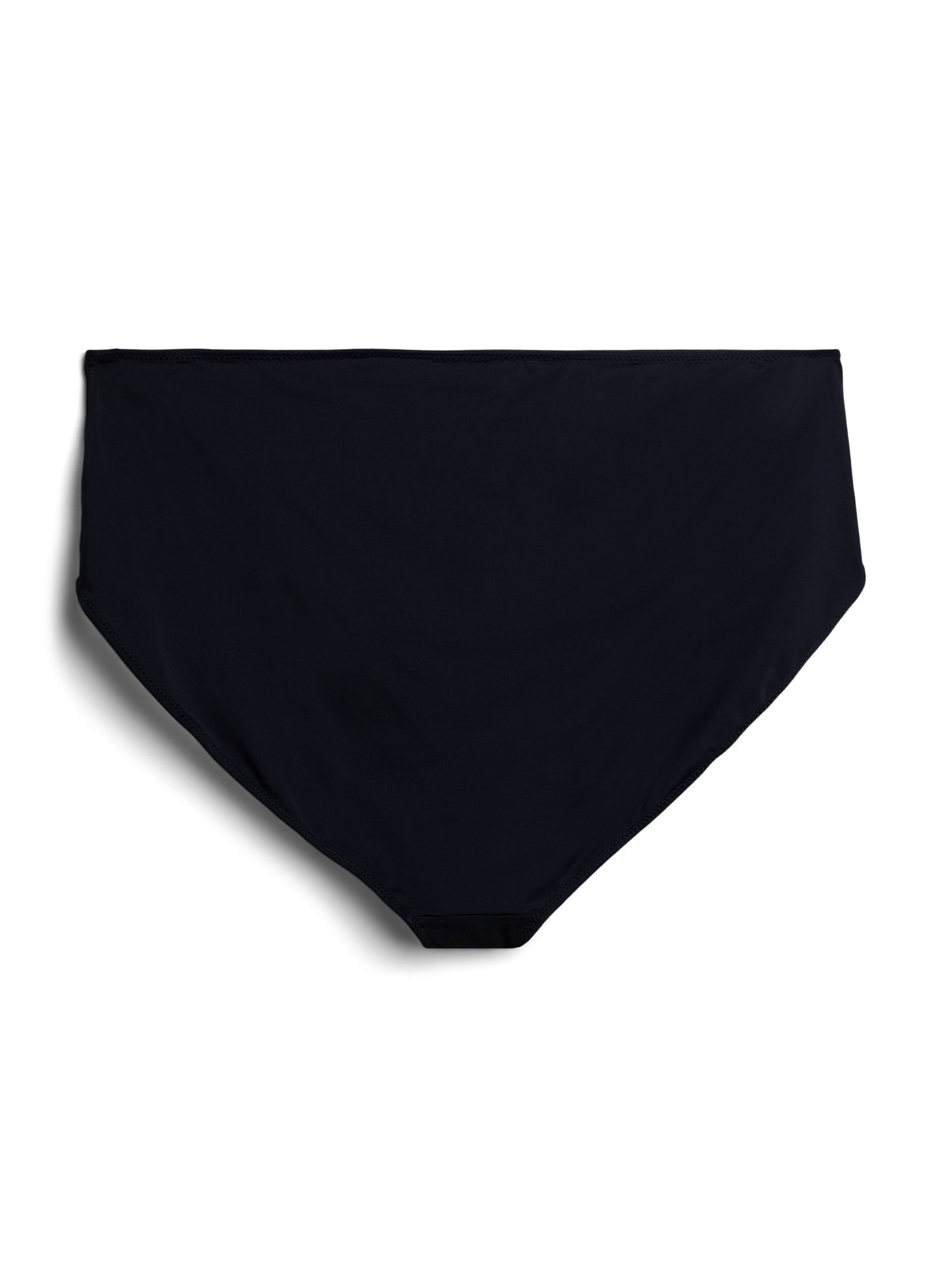 Zizzi Mikrofibertruser med mesh og broderi, Svart, Packshot image number 1