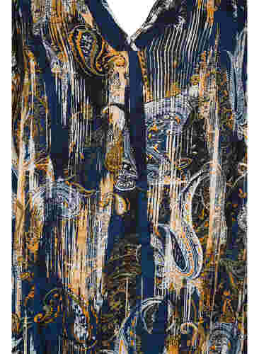 Kjole i viskose med paisleymønster, Navy Blazer AOP, Packshot image number 2