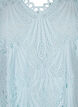 Heklet kjole med korte ermer, Delicate Blue, Packshot image number 2
