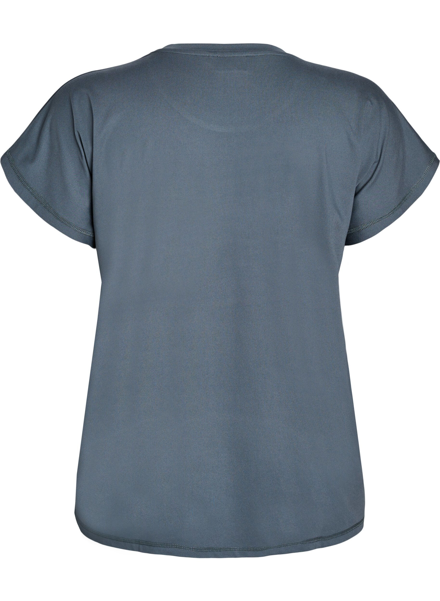 ZizziEnsfarget trenings-T-skjorte, Gr&oslash;nn, Packshot image number 1