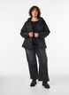 Lett vattert jakke med diamantquilt, Svart, Model image number 1