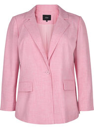 Melert blazer med knappelukking, Rosebloom