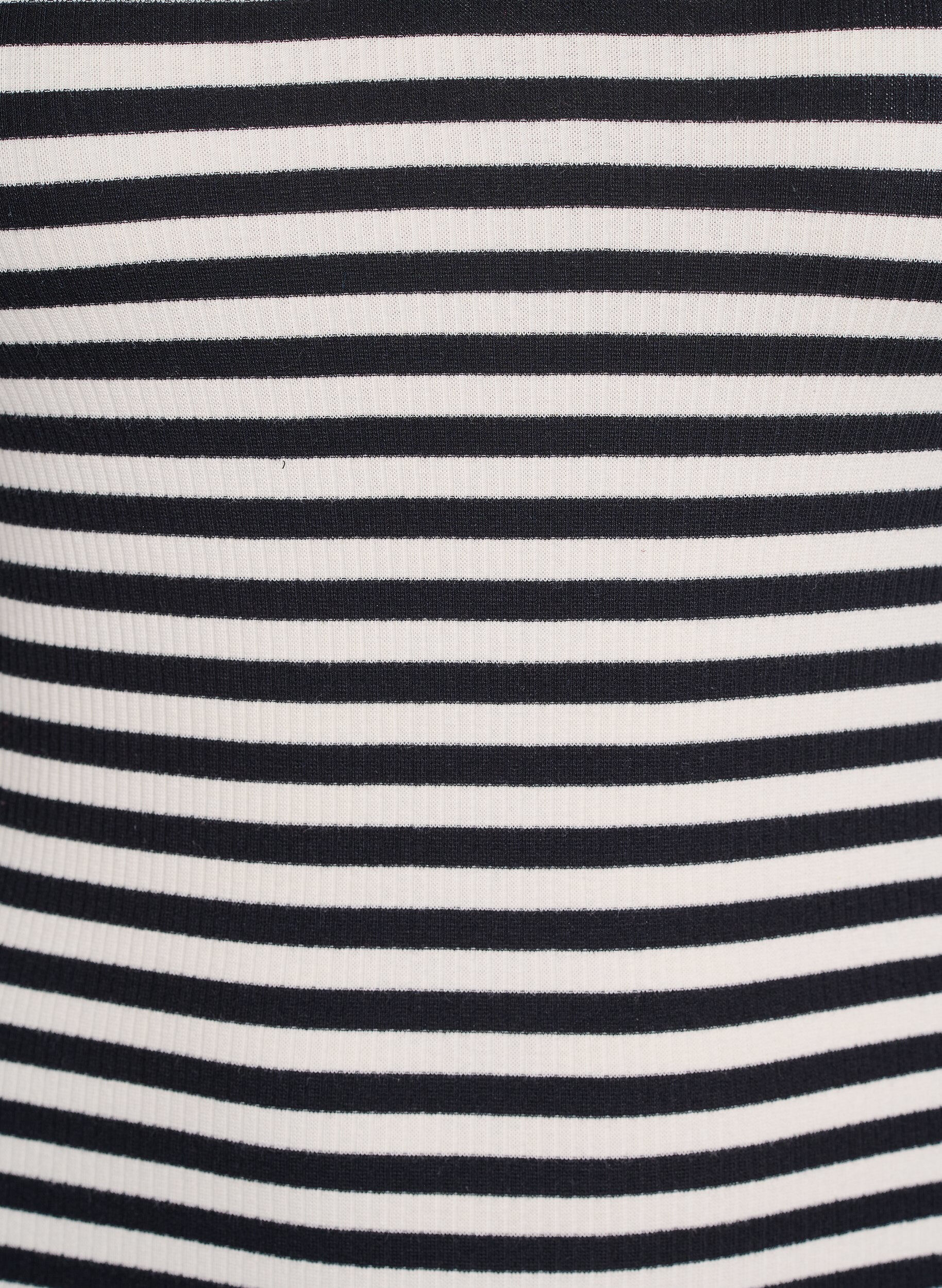 ZizziStripete ribbestrikket singlet, Svart, Packshot image number 2